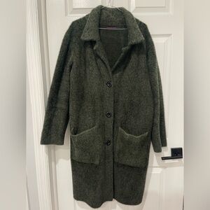 Women's Green Wool Coat